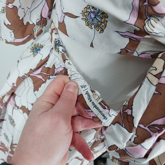 Abercrombie & Fitch O-Ring Floral Midi Dress - Picture 6 of 7